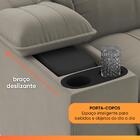 Sofá Retrátil E Reclinável 3 Lugares 2,10m C/ Porta Copos Sli