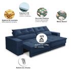Sofá Retrátil E Reclinável 3 Lugares 2,10m Com Molas Emily Su