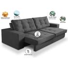 Sofá Retrátil E Reclinável 3 Lugares 2,10m Com Molas Madrid S