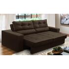 Sofá Retrátil E Reclinável 3 Lugares 2,10m Com Molas Mirela S