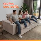 Sofá Retrátil E Reclinável 3 Lugares 2,12m C/ Porta Copos Ent
