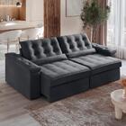 Sofá Retrátil E Reclinável 3 Lugares 2,12m Veludo Ilhéus