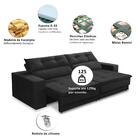 Sofá Retrátil E Reclinável 3 Lugares 2,30m Com Molas Emily Su