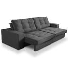 Sofá Retrátil E Reclinável 3 Lugares 2,30m Com Molas Madrid S