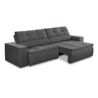 Sofá Retrátil E Reclinável 3 Lugares 2,30m Com Molas Stella S