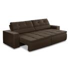 Sofá Retrátil E Reclinável 3 Lugares 2,30m Com Molas Stella S