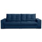 Sofá Retrátil E Reclinável 3 Lugares 2,50m Com Molas Marcela