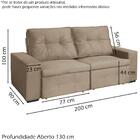 Sofa Retratil E Reclinavel 3 Lugares 200 Cm Berlim Veludo Rem