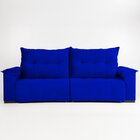 Sofá Retrátil E Reclinável 3 Lugares 200 Cm Maserati Azul Mar