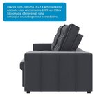 Sofá Retrátil E Reclinável 3 Lugares 200cm Bahamas Espresso M