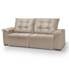 Sofá Retrátil E Reclinável 3 Lugares 200cm Cianita  Bege