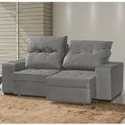 Sofá Retrátil E Reclinável 3 Lugares 200cm Com Baú Malaquita