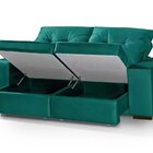 Sofá Retrátil E Reclinável 3 Lugares 200cm Com Baú Malaquita