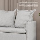 Sofá Retrátil E Reclinável 3 Lugares 200cm Dália Cabecasa Mad