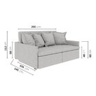 Sofá Retrátil E Reclinável 3 Lugares 200cm Dália Cabecasa Mad