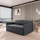 Sofá Retrátil E Reclinável 3 Lugares 200cm Dália Cabecasa Mad