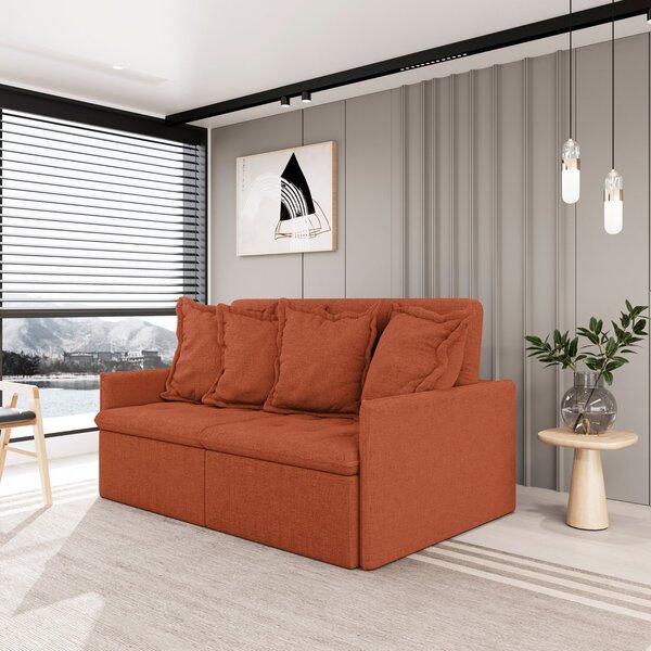 Sofá Retrátil E Reclinável 3 Lugares 200cm Dália Cabecasa Mad