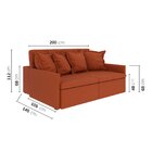 Sofá Retrátil E Reclinável 3 Lugares 200cm Dália Cabecasa Mad