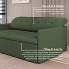 Sofá Retrátil E Reclinável 3 Lugares 200cm Dália Cabecasa Mad