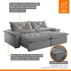 Sofá Retrátil E Reclinável 3 Lugares 200cm Diamond Super Pill