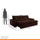 Sofá Retrátil E Reclinável 3 Lugares 200cm Diamond Super Pill