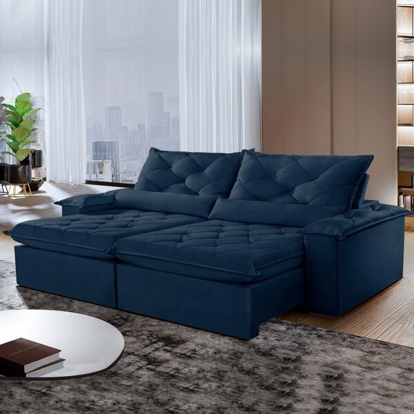 Sofá Retrátil E Reclinável 3 Lugares 200cm Diamond Super Pill