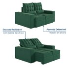 Sofá Retrátil E Reclinável 3 Lugares 200cm Embaúba Extra Cabe