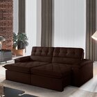 Sofá Retrátil E Reclinável 3 Lugares 200cm Hermon Super Pillo