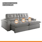 Sofá Retrátil E Reclinável 3 Lugares 200cm Hermon Super Pillo