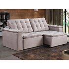 Sofá Retrátil E Reclinável 3 Lugares 200cm Palermo  Veludo Pa