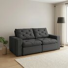 Sofá Retrátil E Reclinável 3 Lugares 200cm Veraguas Espresso