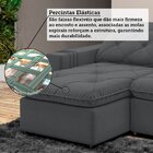 Sofá Retrátil E Reclinável 3 Lugares 200cm Veraguas Espresso