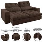 Sofá Retrátil E Reclinável 3 Lugares 200cm Viena A12 Suede Ma