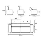 Sofá Retrátil E Reclinável 3 Lugares 200cm Viena A12 Suede Ma