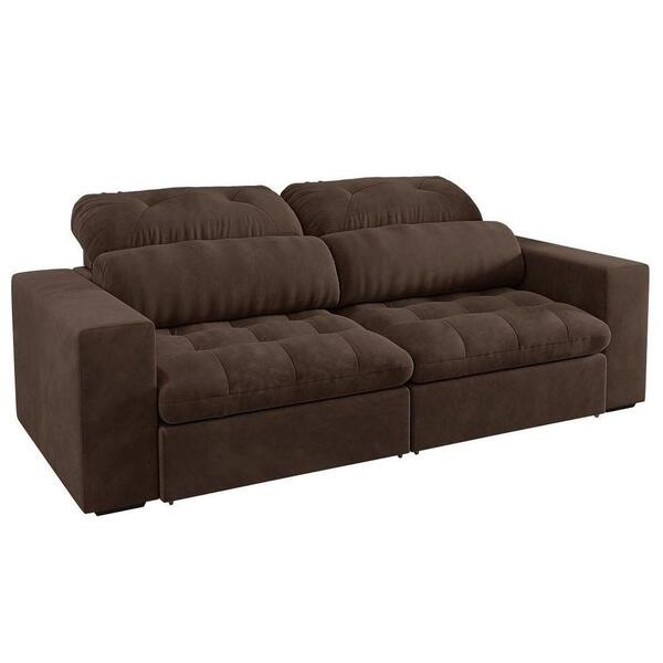 Sofá Retrátil E Reclinável 3 Lugares 200cm Viena A12 Suede Ma