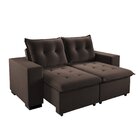 Sofá Retrátil E Reclinável 3 Lugares 204cm Stone Viero Bombom