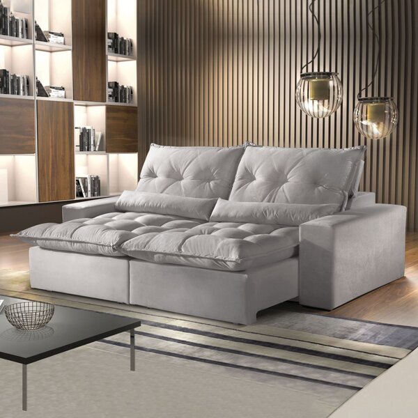 Sofá Retrátil E Reclinável 3 Lugares 210cm Avalon Super Pillo