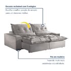 Sofá Retrátil E Reclinável 3 Lugares 210cm Avalon Super Pillo