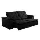 Sofá Retrátil E Reclinável 3 Lugares 210cm Belgrado K08  Preto