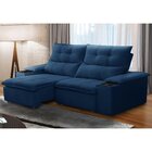 Sofá Retrátil E Reclinável 3 Lugares 210cm Com Porta Copos E