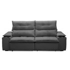 Sofá Retrátil E Reclinável 3 Lugares 210cm Com Porta Copos E