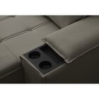 Sofá Retrátil E Reclinável 3 Lugares 210cm Com Porta Copos E