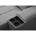 Sofá Retrátil E Reclinável 3 Lugares 210cm Com Porta Copos E