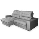 Sofá Retrátil E Reclinável 3 Lugares 210cm Gold Star Platinum