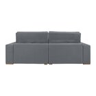 Sofá Retrátil E Reclinável 3 Lugares 210cm Veneza  Cinza