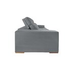 Sofá Retrátil E Reclinável 3 Lugares 210cm Veneza  Cinza