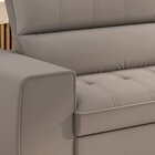 Sofá Retrátil E Reclinável 3 Lugares 211cm Barcelona Bege