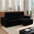 Sofa Retratil E Reclinavel 3 Lugares 218 Cm Evidence Veludo M