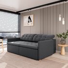 Sofá Retrátil E Reclinável 3 Lugares 220cm Dália Cabecasa Mad