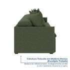 Sofá Retrátil E Reclinável 3 Lugares 220cm Dália Cabecasa Mad